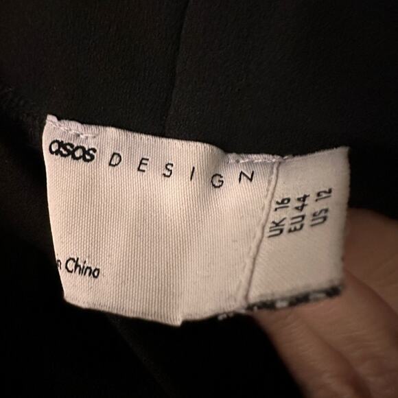 NWT ASOS Black Trouser Pants Size 12 - Picture 4 of 4